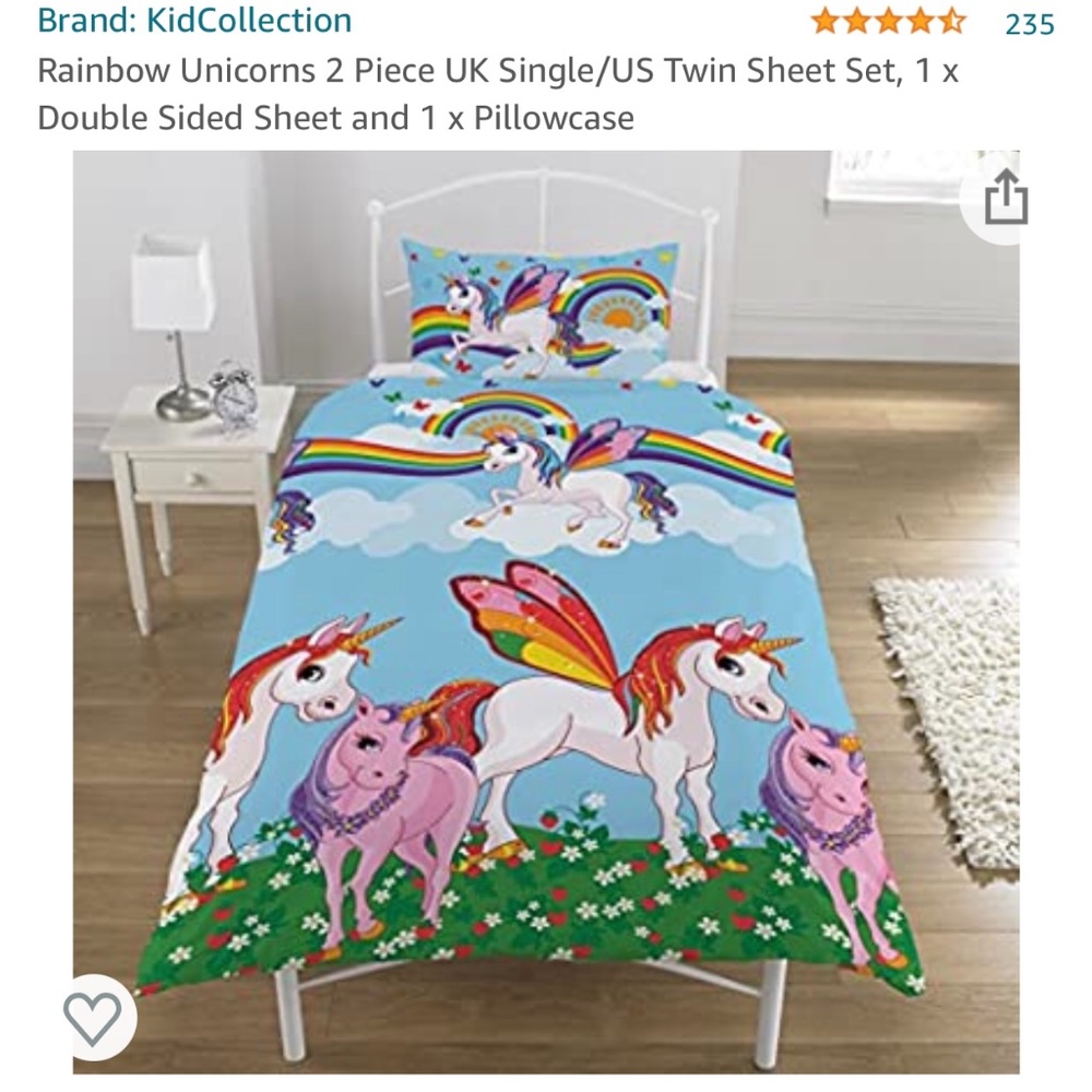 UNICORN TWIN DUVET SET
